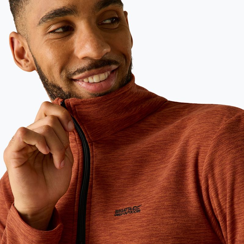 Bluză fleece pentru bărbați Regatta Thompson Marl burnt henna 5