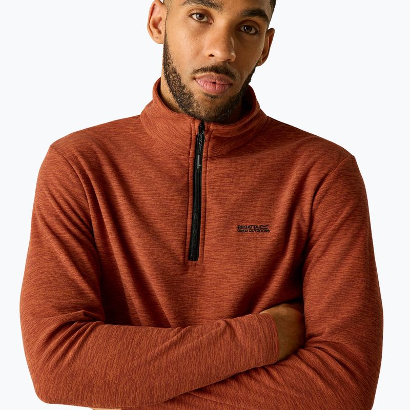 Bluză fleece pentru bărbați Regatta Thompson Marl burnt henna 6