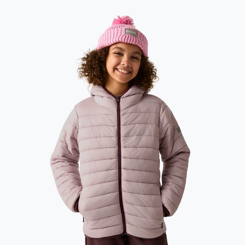 Geacă cu puf pentru copii Regatta Hooded Marizion powder lilac 5