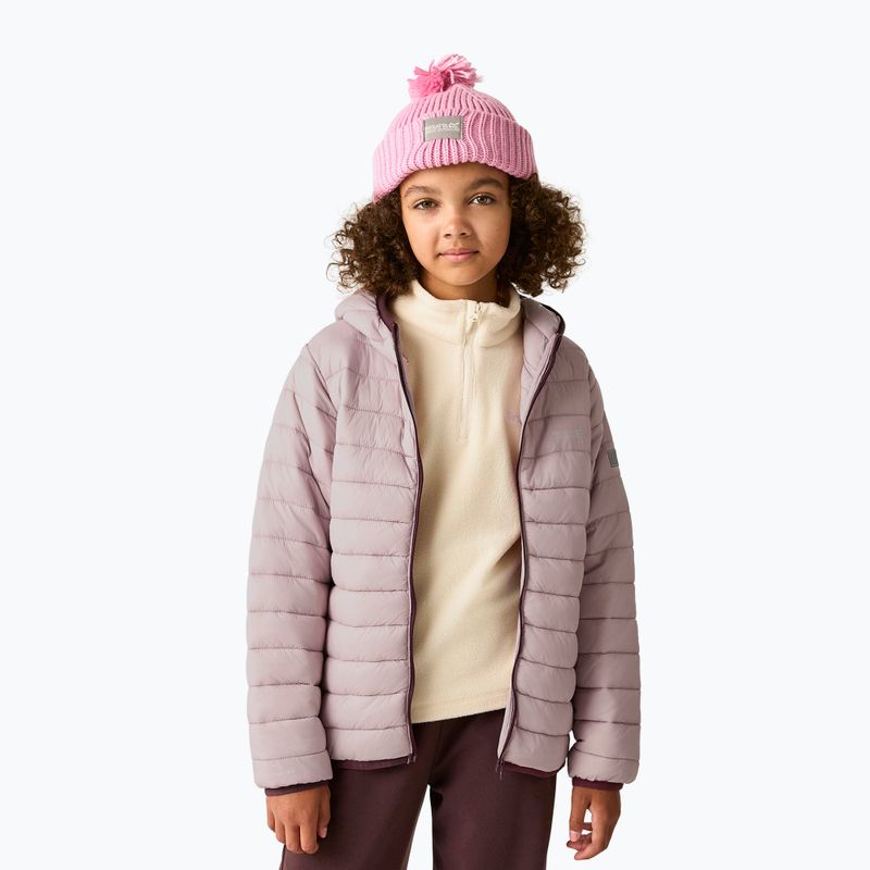 Geacă cu puf pentru copii Regatta Hooded Marizion powder lilac 7