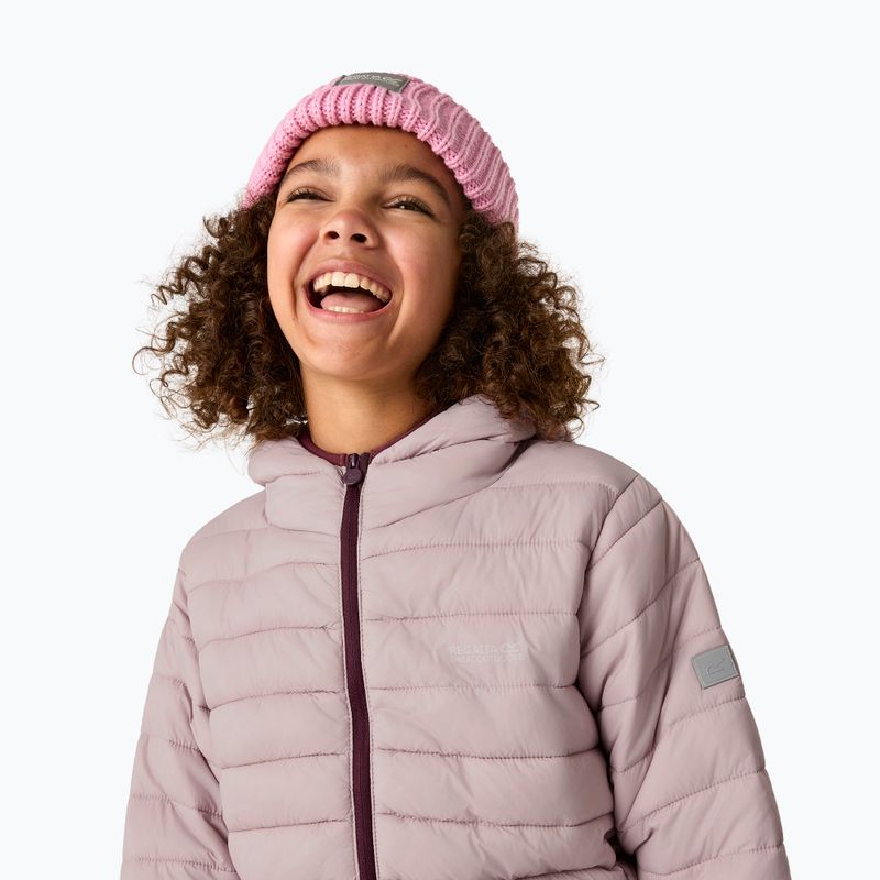 Geacă cu puf pentru copii Regatta Hooded Marizion powder lilac 9