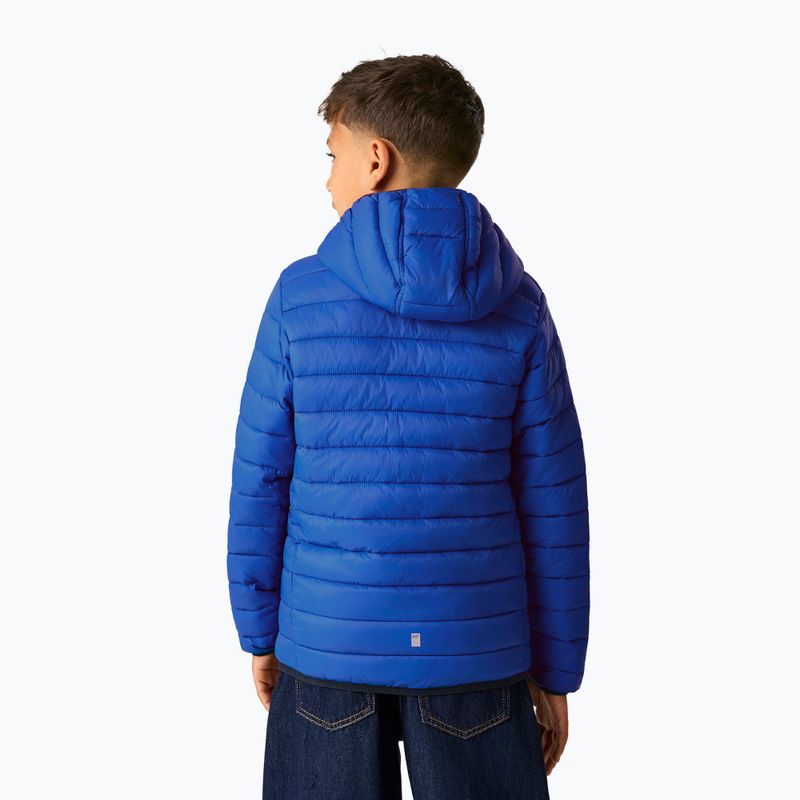 Geacă cu puf pentru copii REGATTA Hooded Marizion olympian blue/aviator blue 3