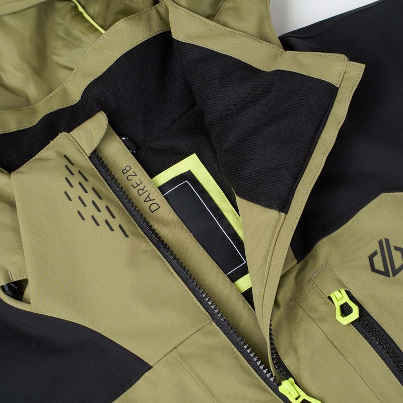 Geacă de schi pentru bărbați Dare2B Baseplate IV Jacket black/martini olive 13