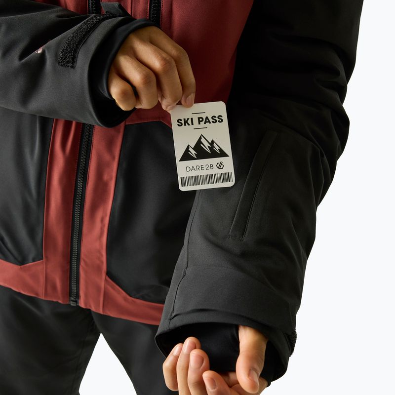 Geacă de schi pentru bărbați Dare2B Baseplate IV Jacket black/rustic red 8