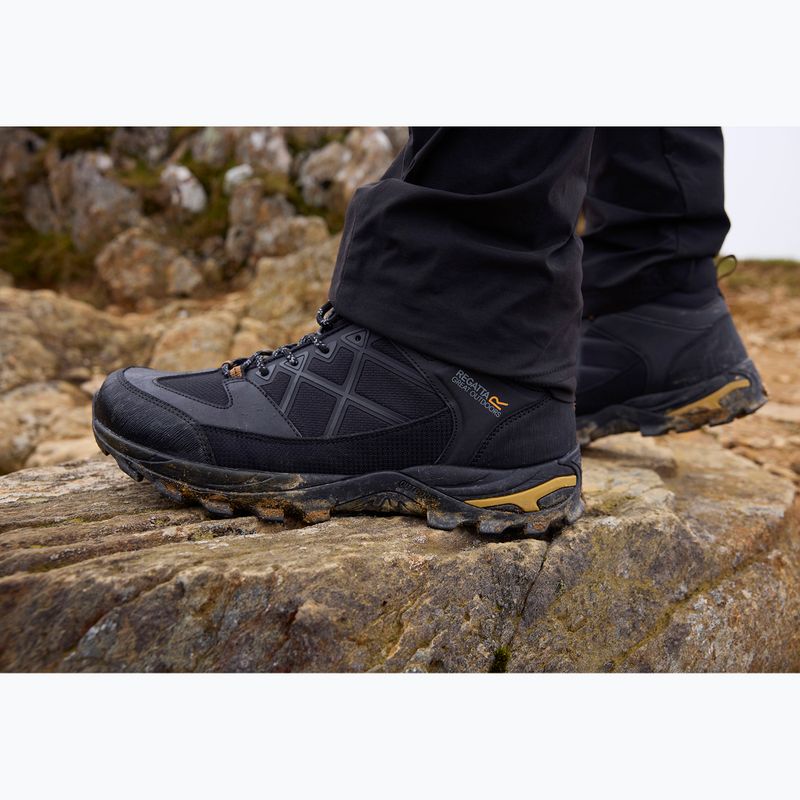 Încălțăminte de trekking pentru bărbați REGATTA Samaris III black/ash/wood 9