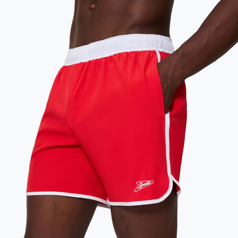 Pantaloni scurți de baie pentru bărbați Speedo Jetstream Retro Logo Volley 16" 8-005082003 high risk red 4