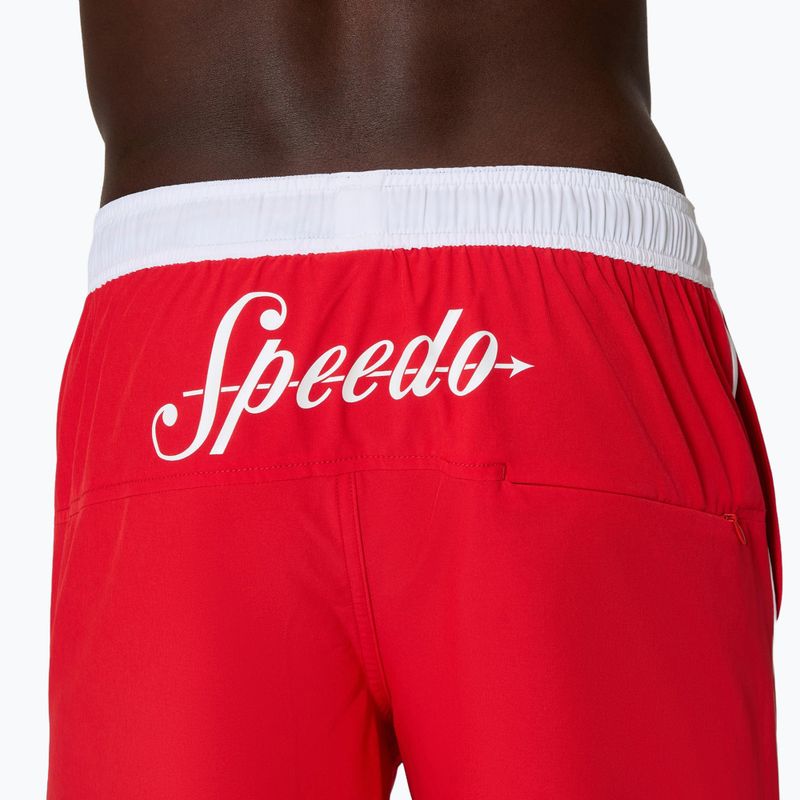 Pantaloni scurți de baie pentru bărbați Speedo Jetstream Retro Logo Volley 16" 8-005082003 high risk red 7