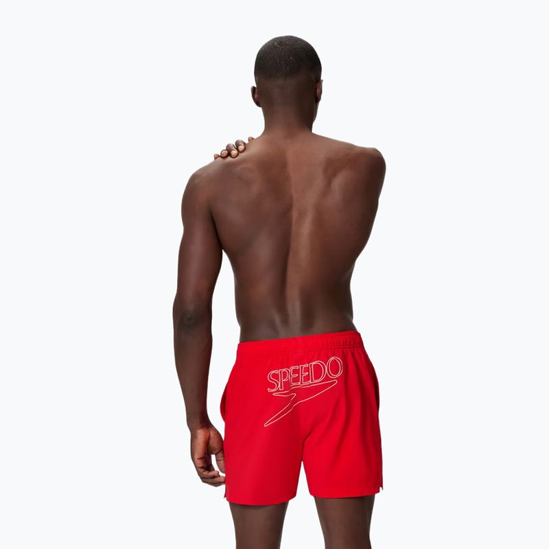 Pantaloni scurți de baie pentru bărbați Speedo Classic Logo Volley 16" High Risk Red 2