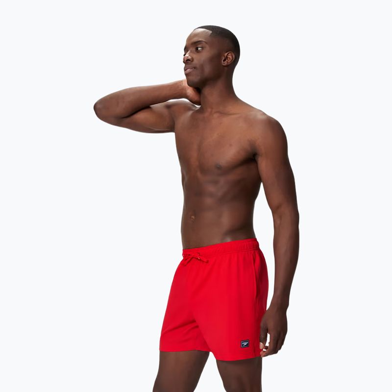Pantaloni scurți de baie pentru bărbați Speedo Classic Logo Volley 16" High Risk Red 3