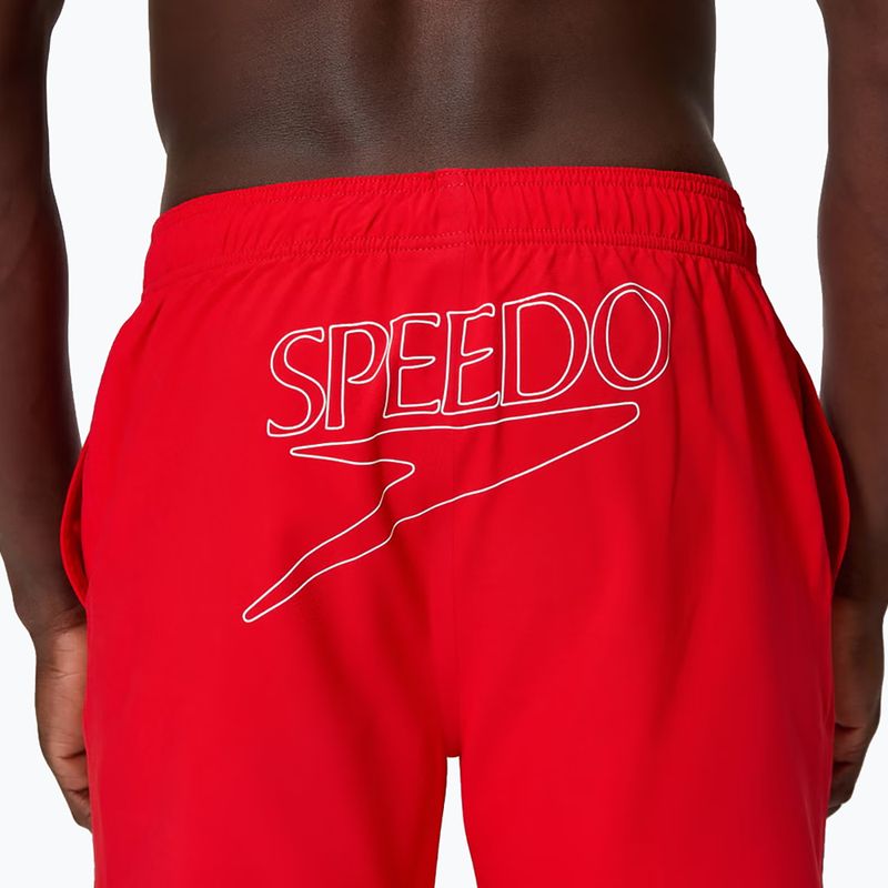 Pantaloni scurți de baie pentru bărbați Speedo Classic Logo Volley 16" High Risk Red 6
