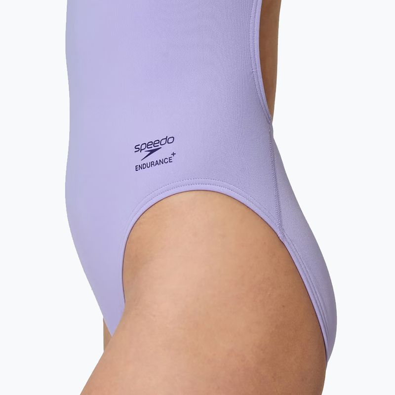 Costum de înot întreg pentru femei Speedo Solid Turnback bright lavender 5