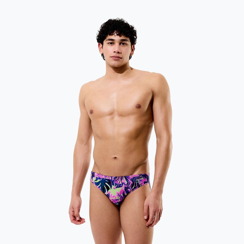 Slipuri de înot pentru bărbați Speedo Printed Brief techno jungle/orchid shine 3