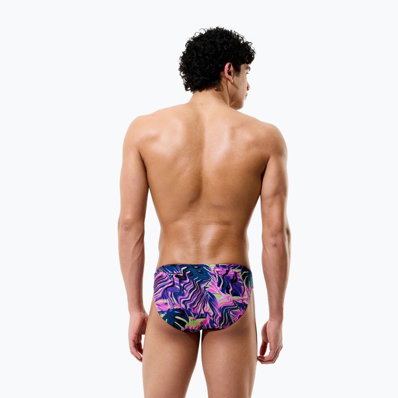 Slipuri de înot pentru bărbați Speedo Printed Brief techno jungle/orchid shine 4