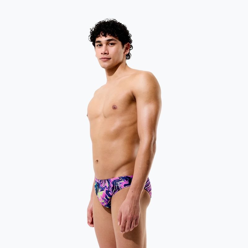 Slipuri de înot pentru bărbați Speedo Printed Brief techno jungle/orchid shine 5