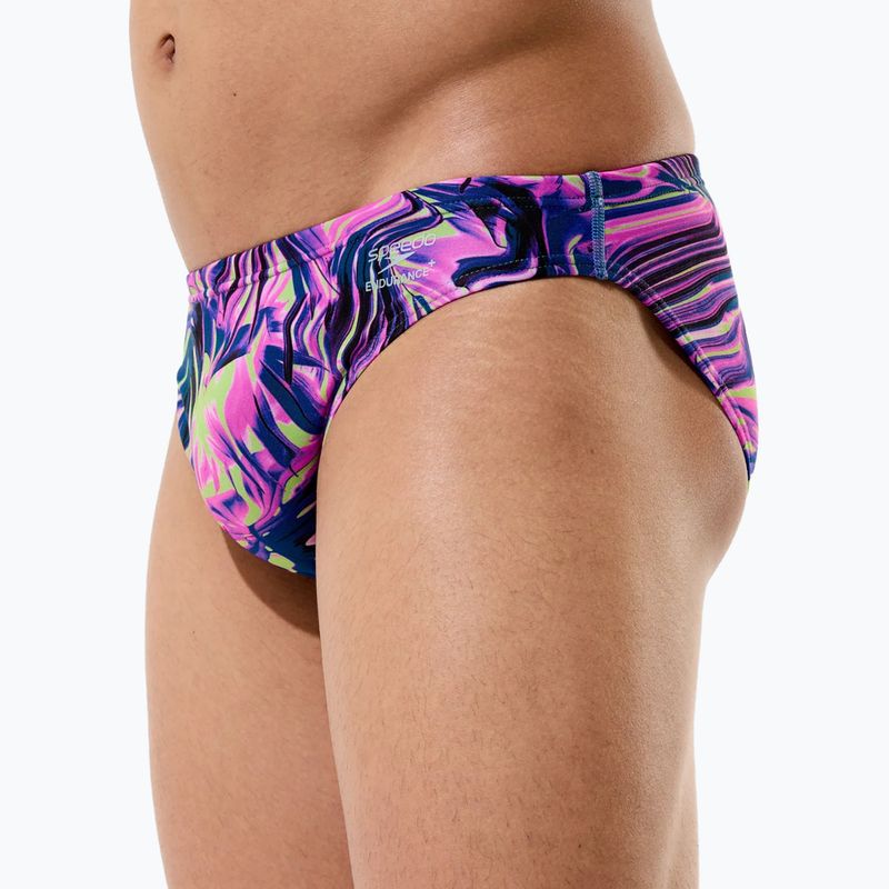 Slipuri de înot pentru bărbați Speedo Printed Brief techno jungle/orchid shine 6
