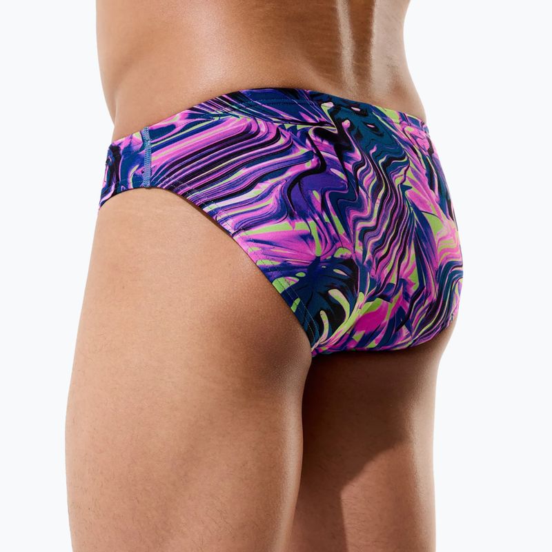 Slipuri de înot pentru bărbați Speedo Printed Brief techno jungle/orchid shine 7