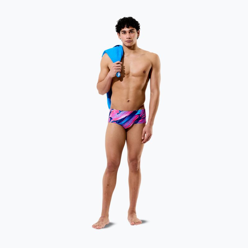 Boxeri de înot pentru bărbați Speedo Printed 13.5 cm Brief brushy glitch/hope 4