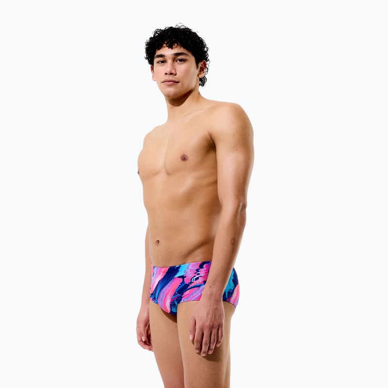 Boxeri de înot pentru bărbați Speedo Printed 13.5 cm Brief brushy glitch/hope 6