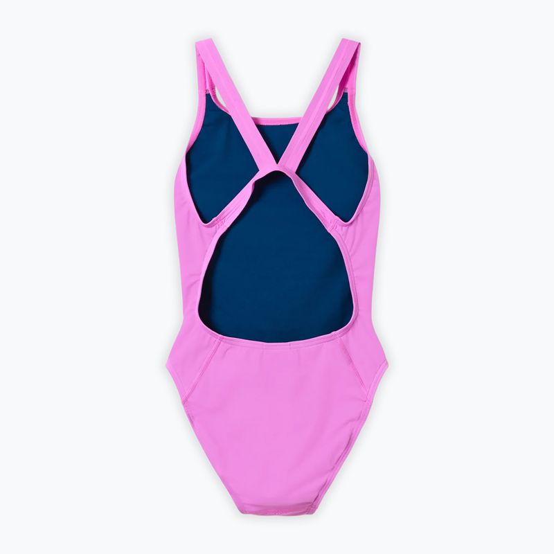 Costum de baie întreg pentru femei Speedo Solid Leaderback orchid shine 2