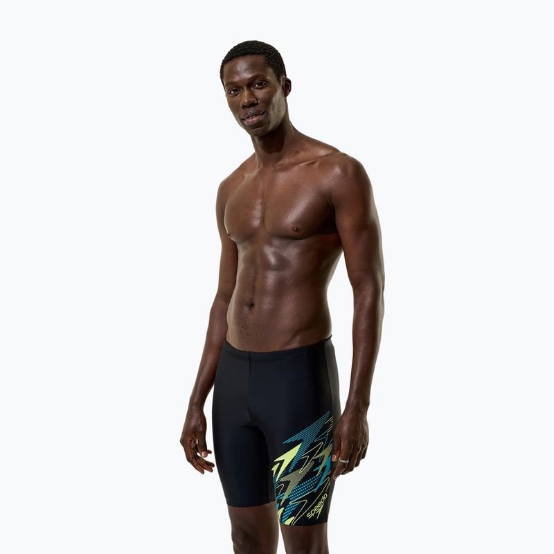 Jammer-uri de baie pentru bărbați Speedo Medley Logo Jammer anthracite/hyper teal 5