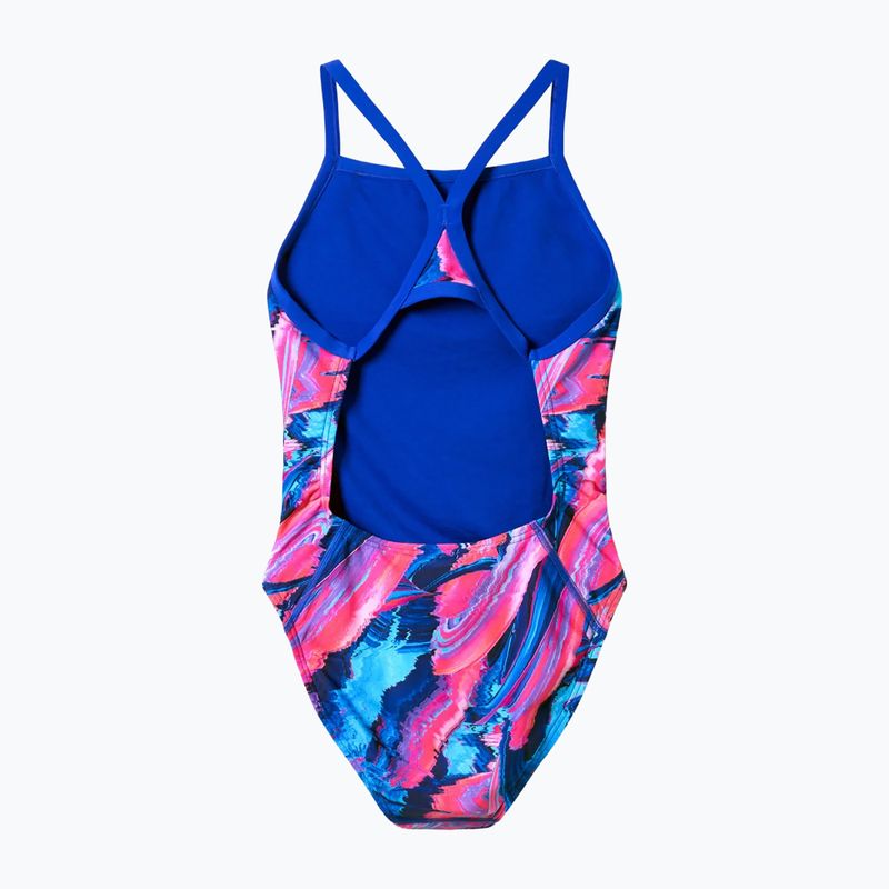 Costum de baie întreg pentru femei Speedo FL Printed Turnback brushy glitch/hope 7