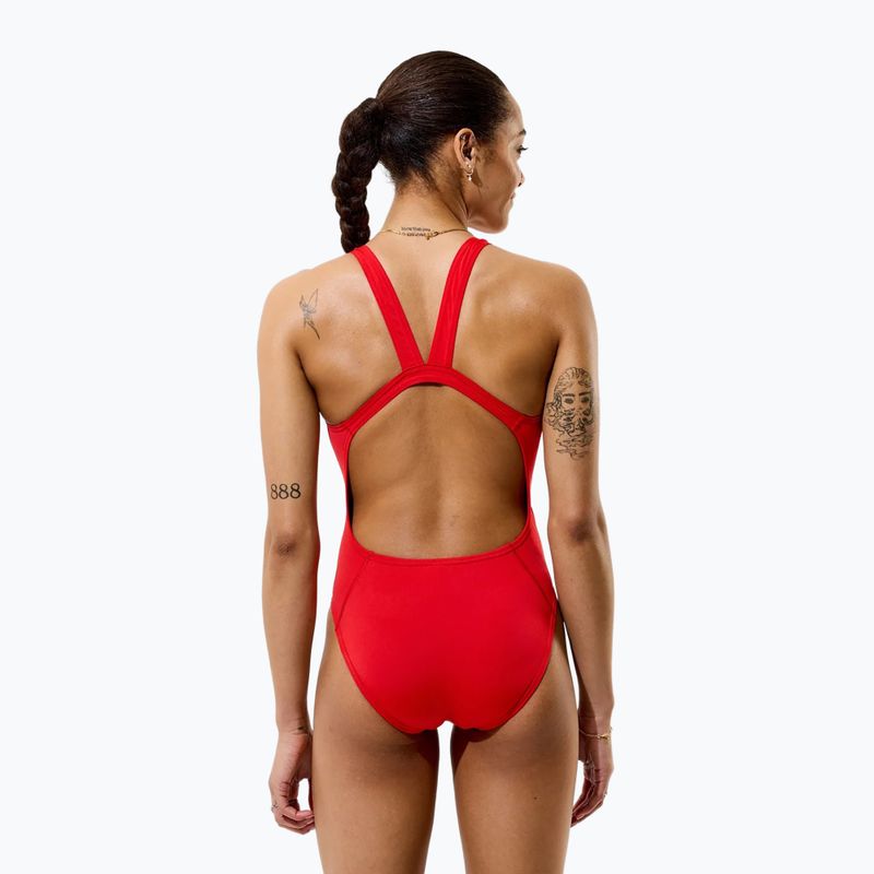 Costum de baie întreg pentru femei Speedo Solid Endurancex Leaderback team red 4