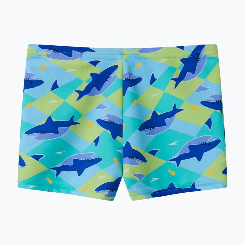 Boxeri de baie pentru băieți Speedo Print Aquashort deep sapphire 2