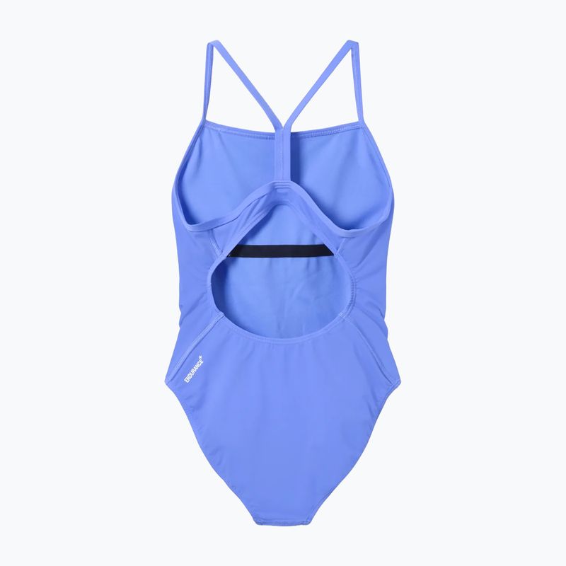 Costum de baie întreg pentru femei Speedo Endurance+ Logo Thin Strap lavandă lună 2