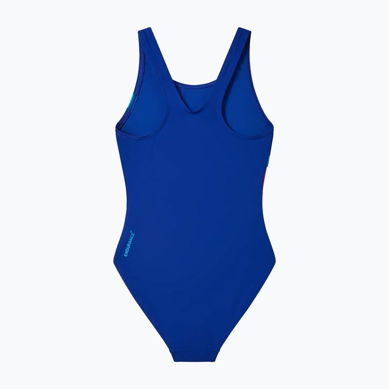 Costum de baie întreg pentru copii Speedo Hyperboom Butterfly Back night watch/hyper teal 2