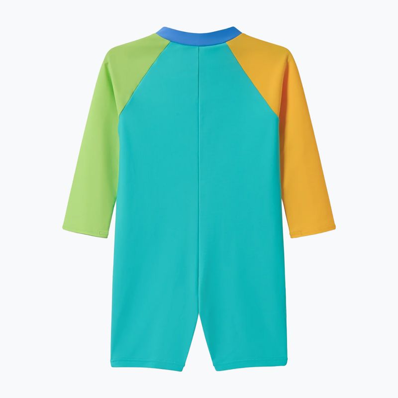 Costum de baie întreg pentru copii Speedo Colorblock Zip LS aqua breeze 2