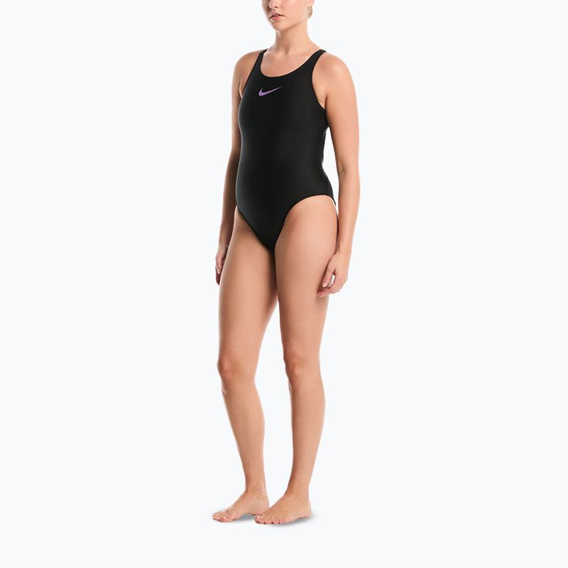 Costum de baie întreg pentru femei Nike Logo Graphic bright violet 2