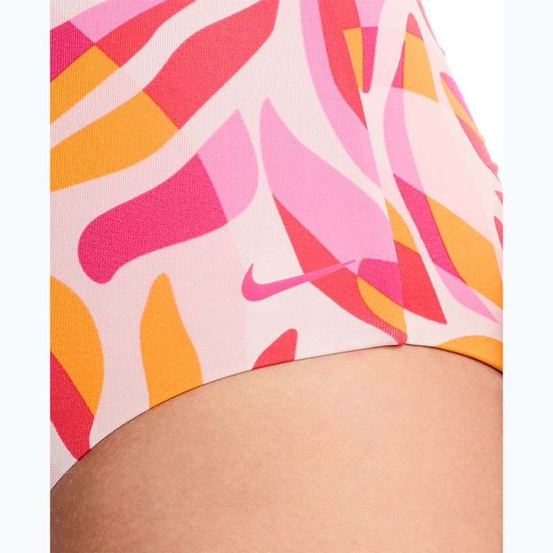 Costum de baie întreg pentru femei Nike V-Neck desert pink 5