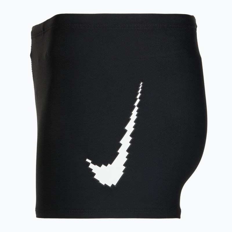 Boxeri de baie pentru băieți Nike Logo Graphic Square Leg black 3
