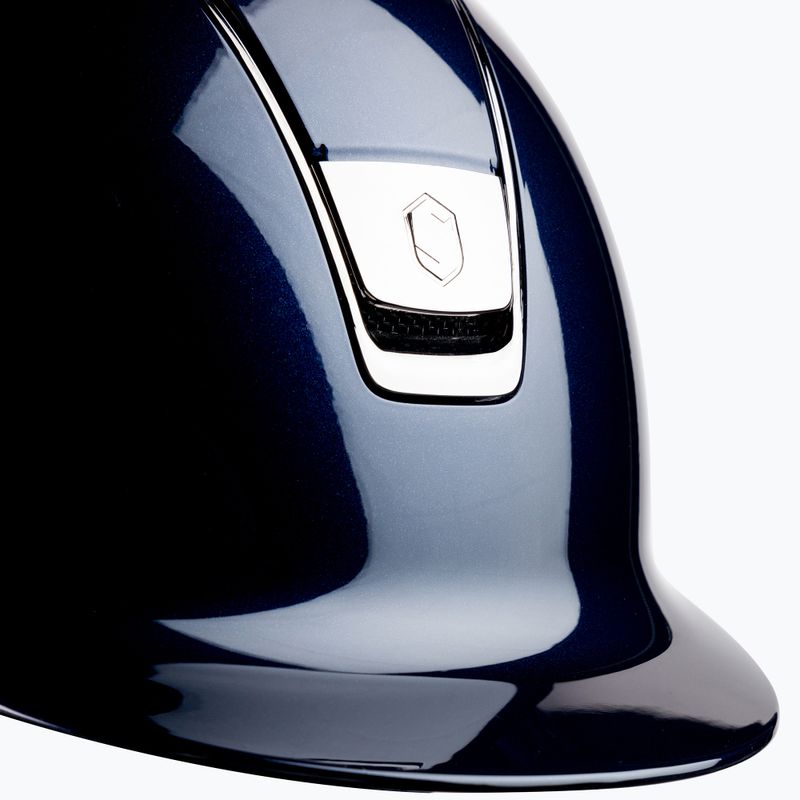 Cască de echitație Samshield Shadow Glossy albastru marin 3125659666968 6