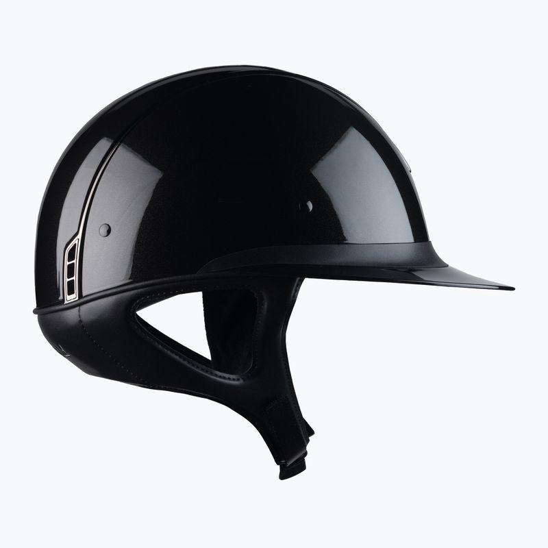 Samshield Miss Shieldshadow Cască de călărie lucioasă neagră 312565909030844 4
