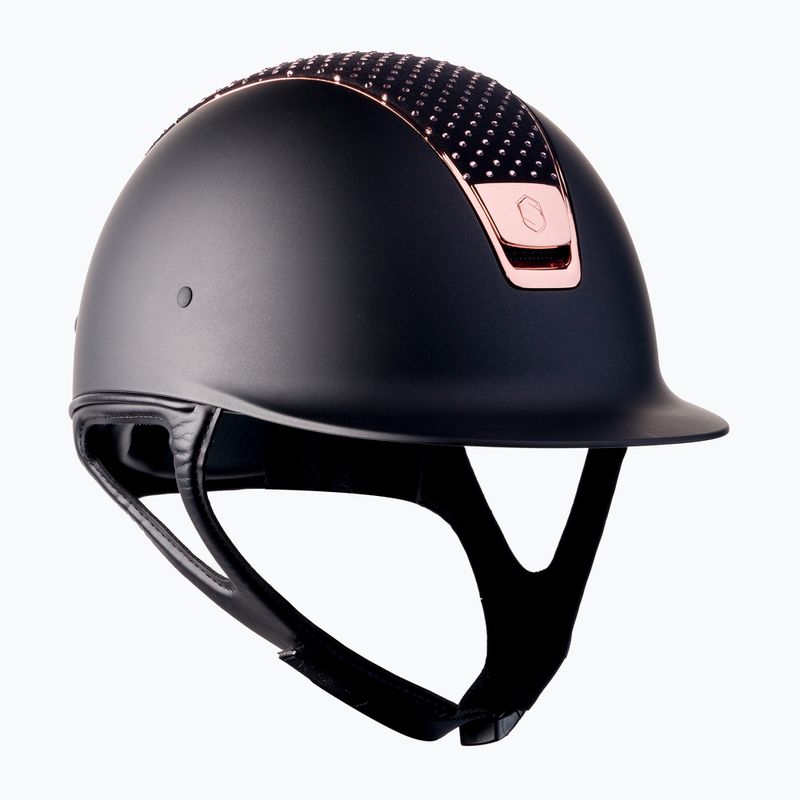 Samshield Equestrian Helmet Shadowmatt Alcantara Sparkling Vintage Rose negru 3125659493489