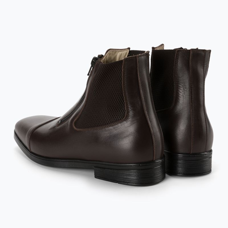 Parlanti Botine Z1/L piele de vițel maro ZLBR361 3