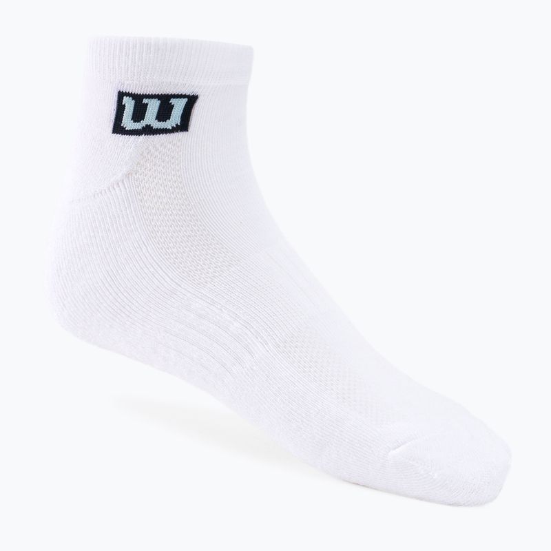 Șosete de antrenament pentru bărbați Wilson 3PP Premium Low Cut 3 pachete de 3 șosete albe W8F1W-3730
