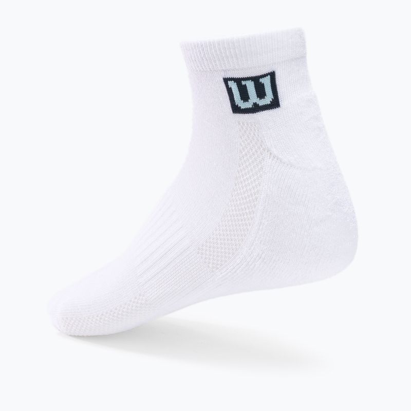 Șosete de antrenament pentru bărbați Wilson 3PP Premium Low Cut 3 pachete de 3 șosete albe W8F1W-3730 2