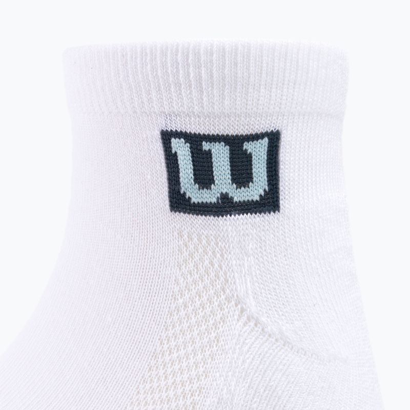 Șosete de antrenament pentru bărbați Wilson 3PP Premium Low Cut 3 pachete de 3 șosete albe W8F1W-3730 3