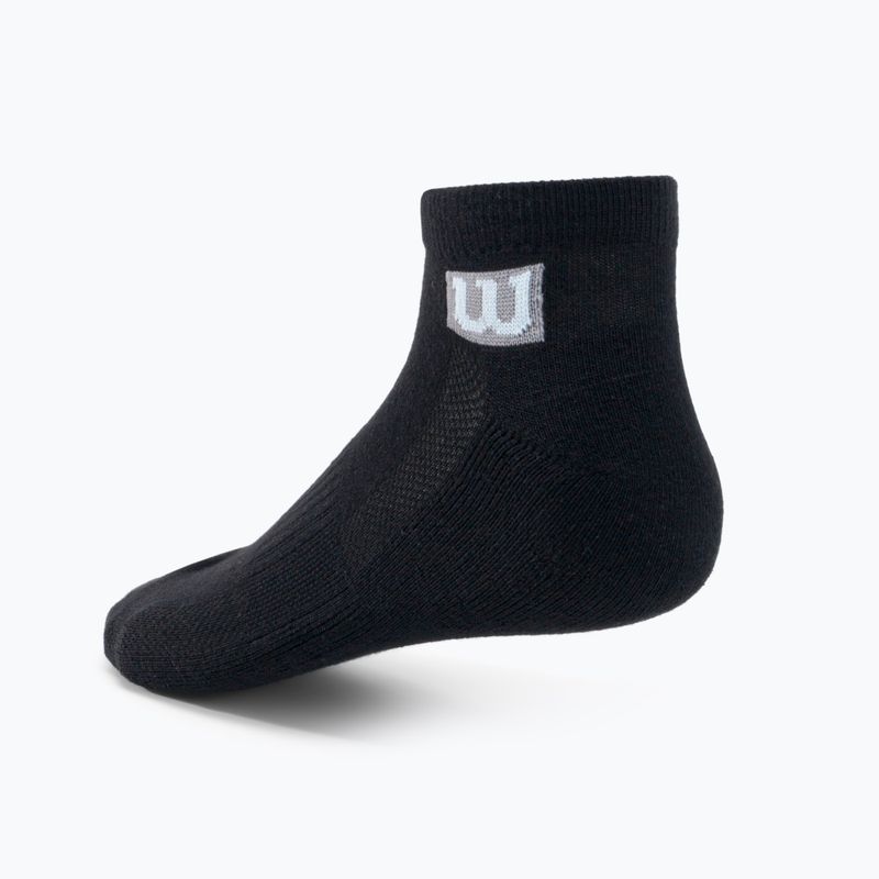 Șosete de antrenament pentru bărbați Wilson 3PP Premium Low Cut 3 pachete de 3 șosete negre W8F2B-3730 2