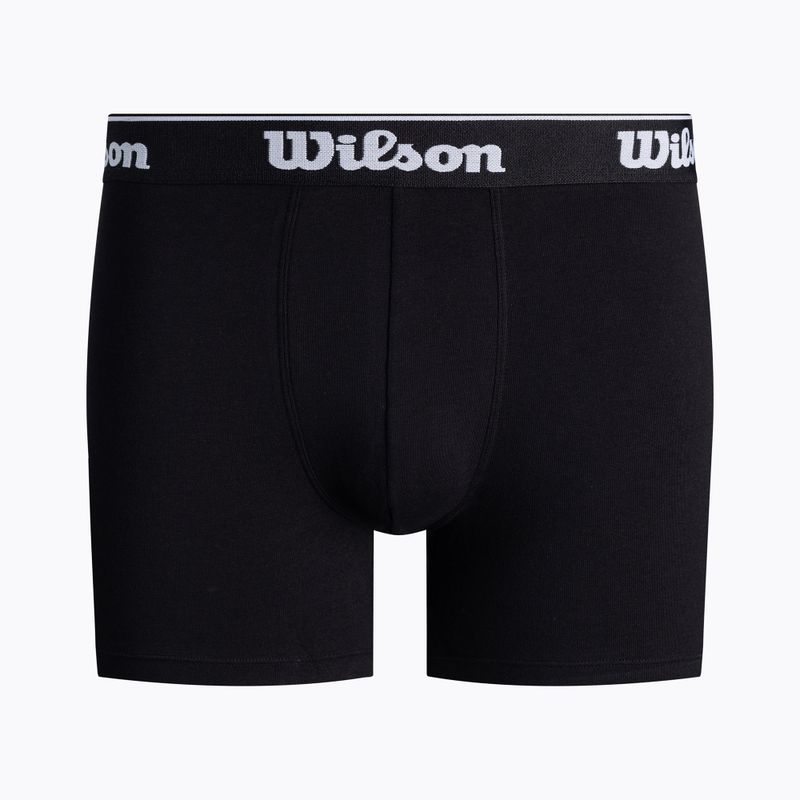 Wilson 2-pachet de boxeri pentru bărbați, negru, lime W875V-270M 2