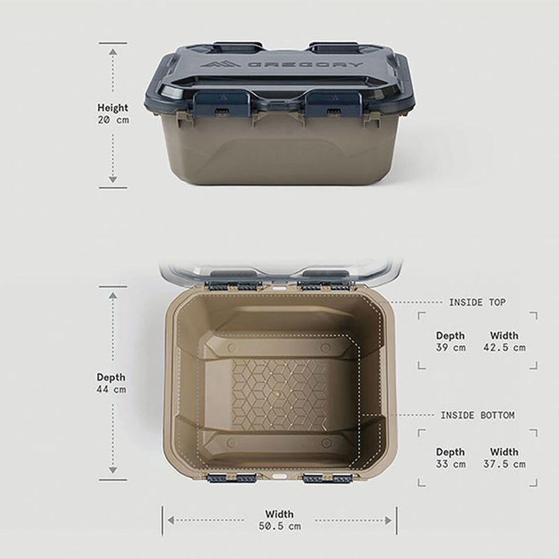 Recipient pentru depozitare Gregory Alpaca Gear Box 25 l mirage tan 4