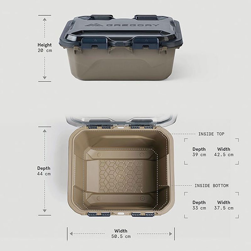 Recipient pentru depozitare Gregory Alpaca Gear Box 25 l albastru ardezie 3