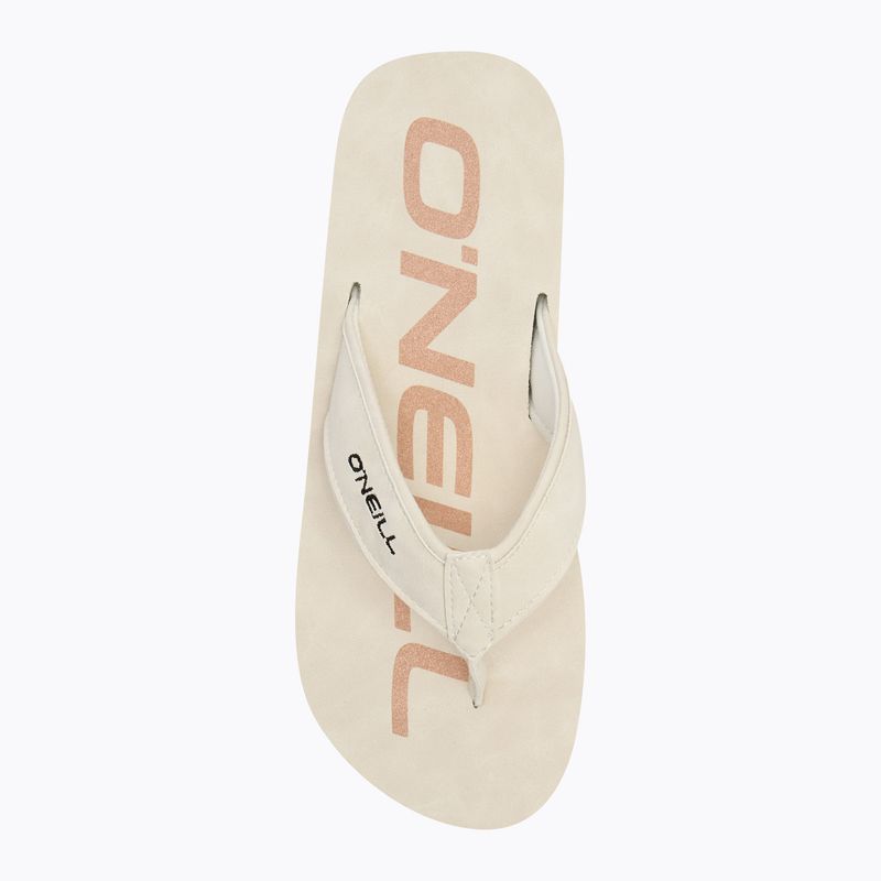 O'Neill Jacky Low flip flops alb strălucitor pentru femei 5