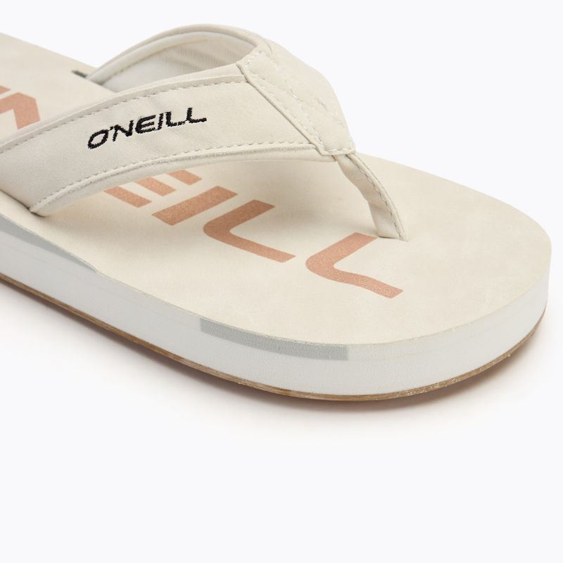 O'Neill Jacky Low flip flops alb strălucitor pentru femei 7