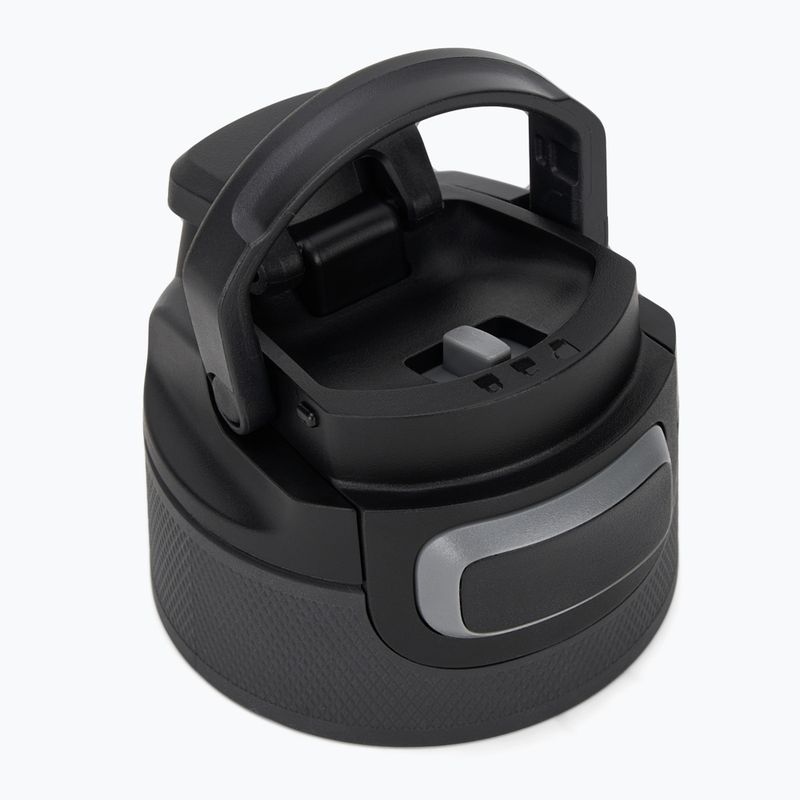 Capac pentru cană Kambukka 3în1 Hydration Elton black steel 3