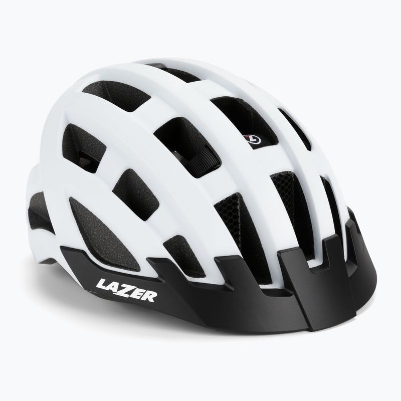 Cască de bicicletă Lazer Comp DLX albă BLC2197885191