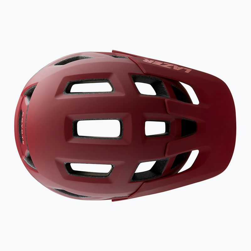 Lazer Coyote CE-CPSC cască de bicicletă roșie Lazer Coyote 11
