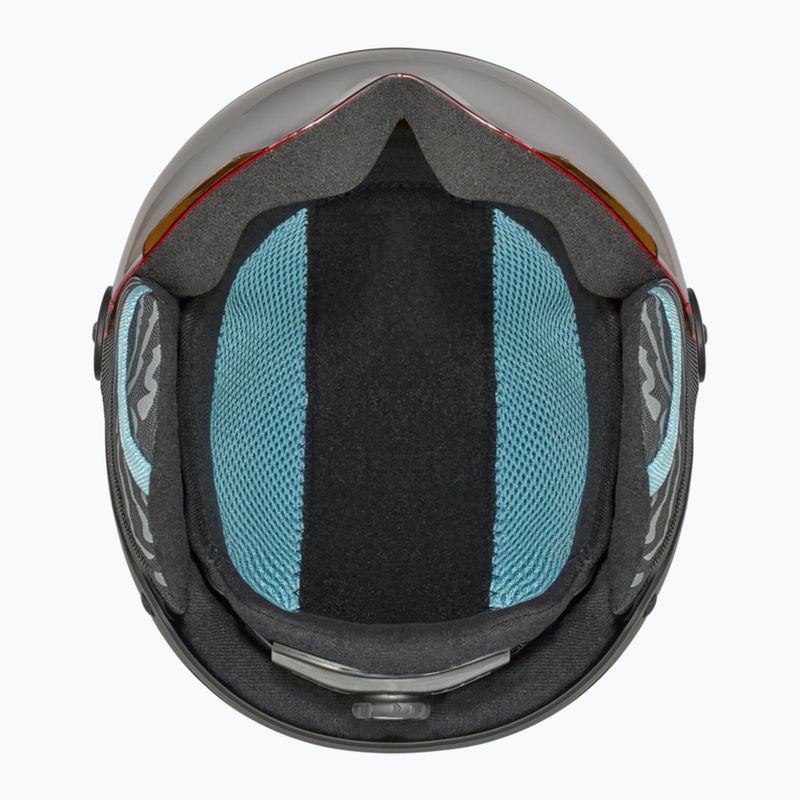 Cască de schi pentru copii  Bollé Quiz Visor Jr black/blue matte/orange gun 5